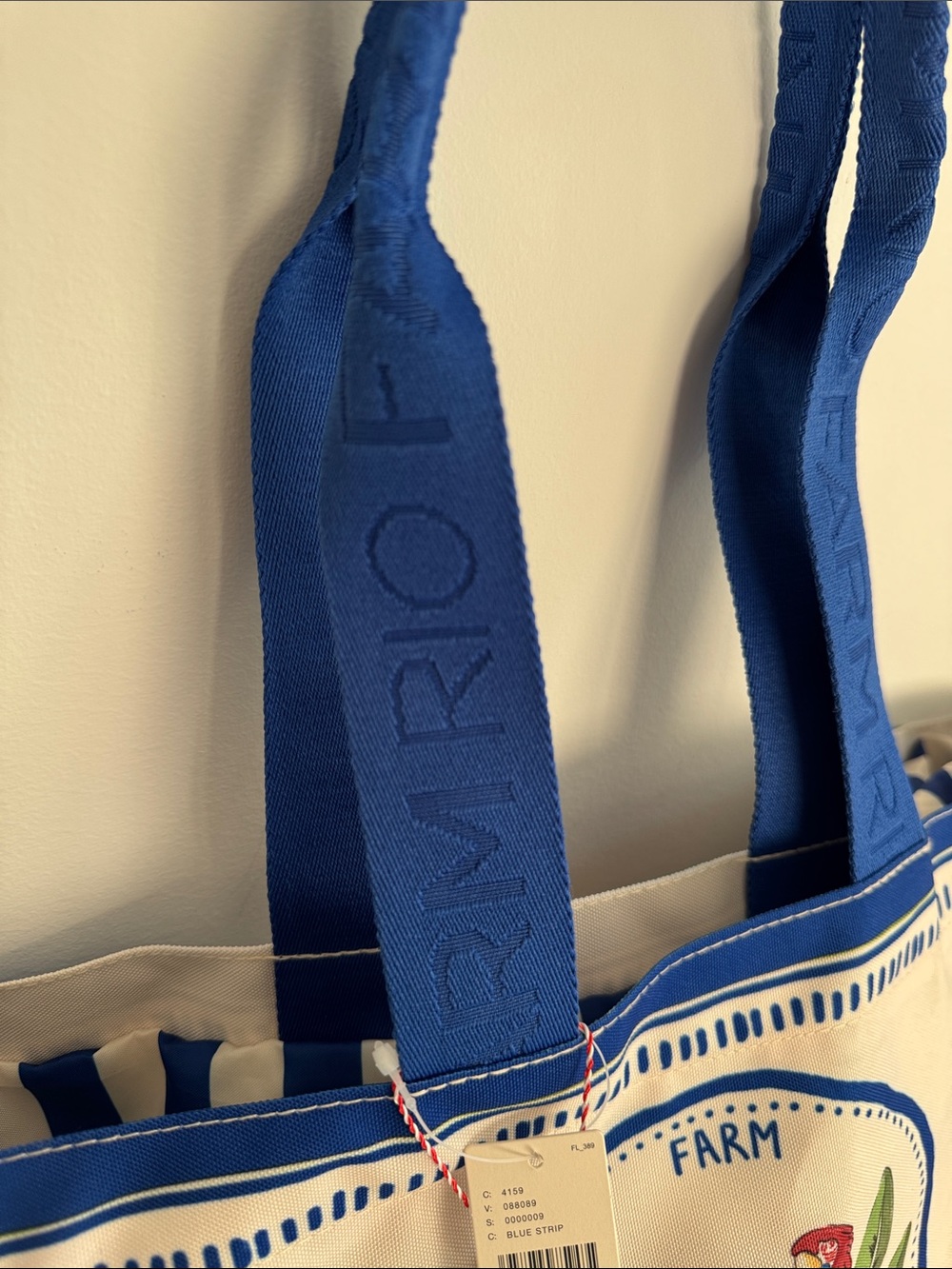 Anthropologie Farm rio Tropical destiny Beach Bag NWT $110 - Picture 4 of 10